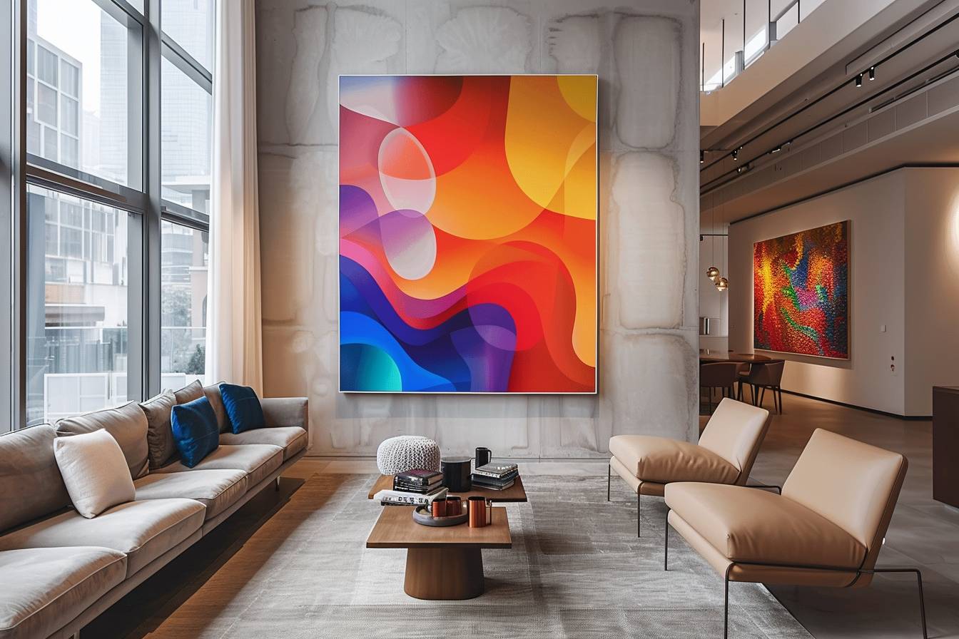 Idées créatives pour harmoniser les couleurs de peinture dans un salon moderne et ouvert